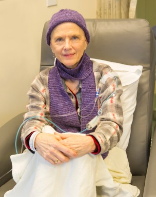 Lana at chemo on March 5, 2019