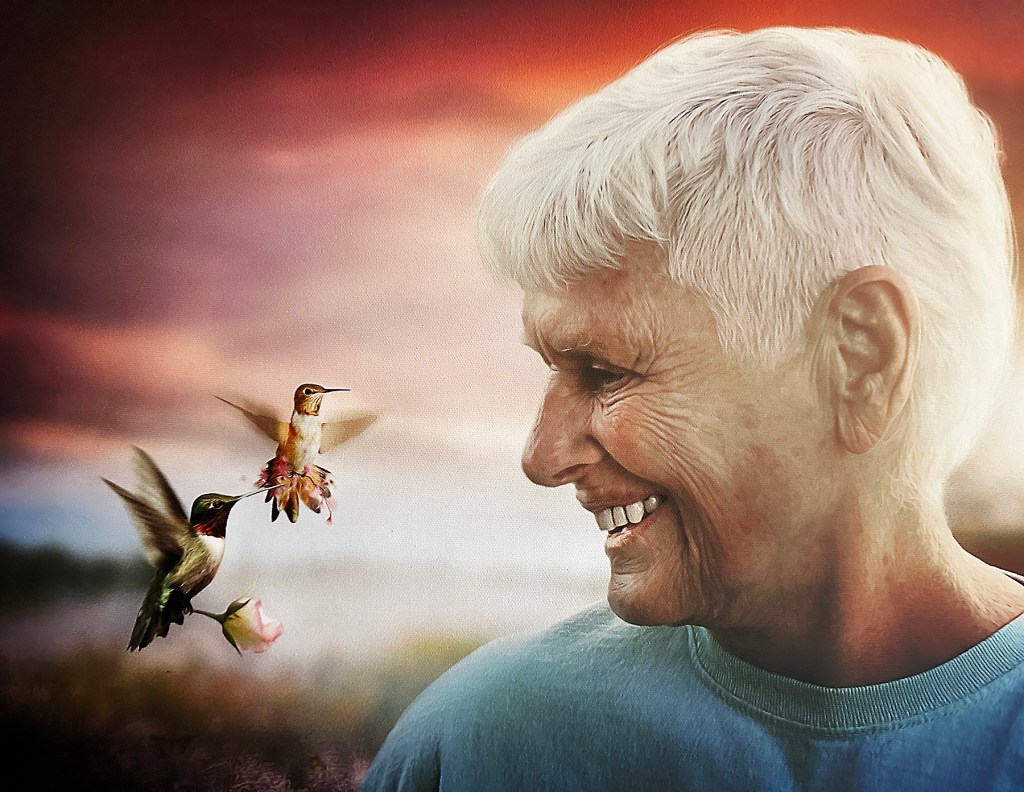 fantasy photo of Mom by her granddaughter Leslie Connly